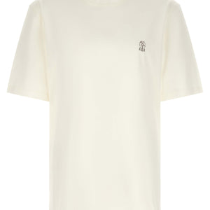Brunello Cucinelli Logo Embroidery T-shirt