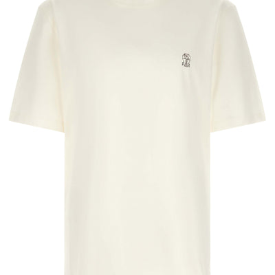 Brunello Cucinelli Logo Embroidery T-shirt