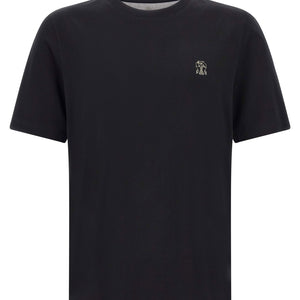 Brunello Cucinelli Logo Embroidery T-shirt