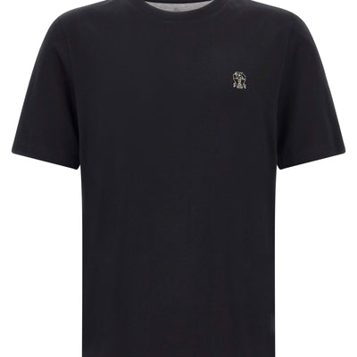 Brunello Cucinelli Logo Embroidery T-shirt