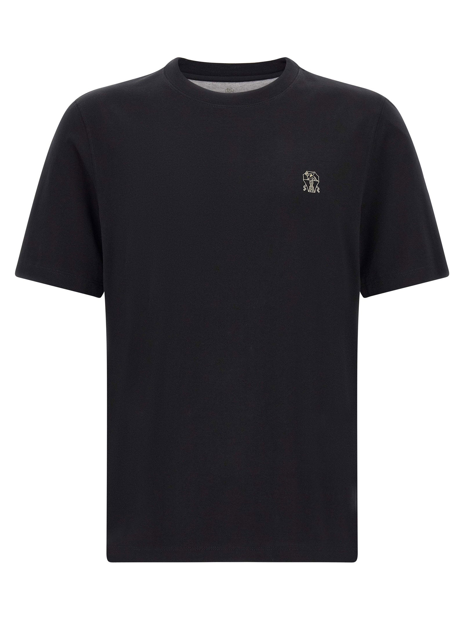 Brunello Cucinelli Logo Embroidery T-shirt