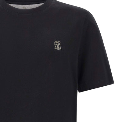 Brunello Cucinelli Logo Embroidery T-shirt