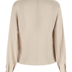 Brunello Cucinelli Asymmetric Draped Blouse