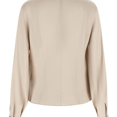 Brunello Cucinelli Asymmetric Draped Blouse