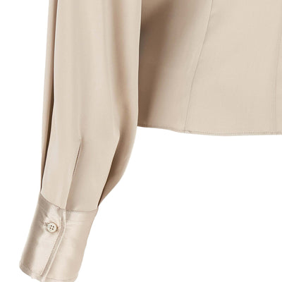 Brunello Cucinelli Asymmetric Draped Blouse