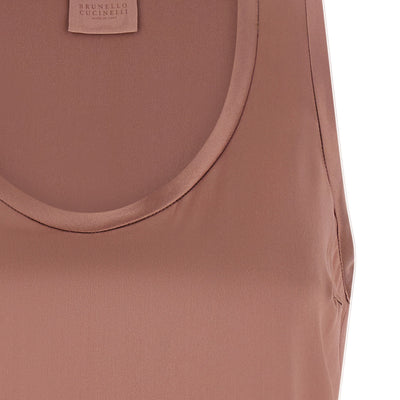 Brunello Cucinelli Satin Top
