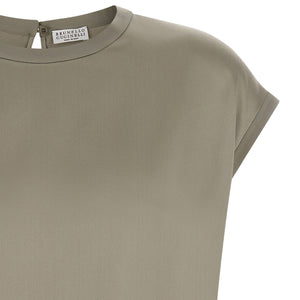 Brunello Cucinelli Satin Blouse
