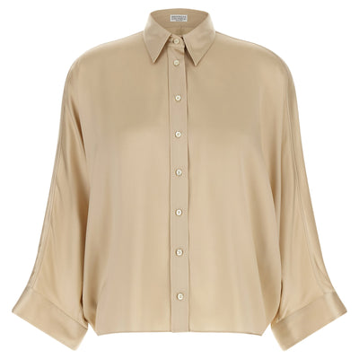 Brunello Cucinelli Monile Satin Shirt