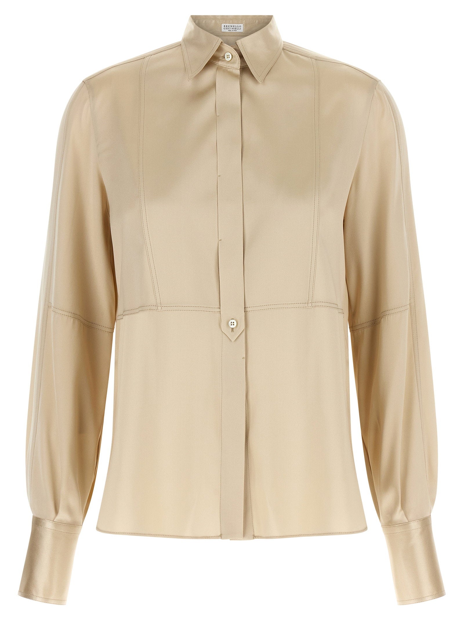 Brunello Cucinelli Satin Silk Shirt