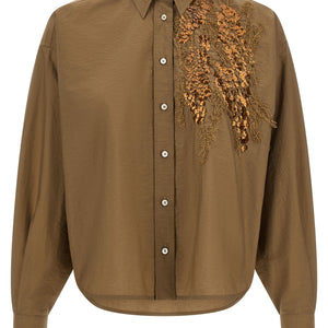 Brunello Cucinelli Dazzling Seabed Embroidery Shirt