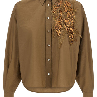 Brunello Cucinelli Dazzling Seabed Embroidery Shirt