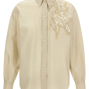 Brunello Cucinelli Sequin Embroidery Shirt