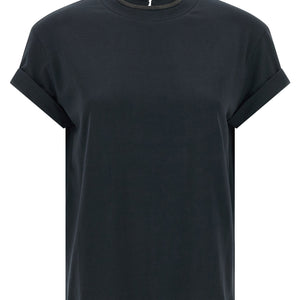Brunello Cucinelli Shiny Collar T-shirt