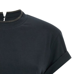 Brunello Cucinelli Shiny Collar T-shirt