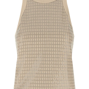 Brunello Cucinelli Dazzling Check Embroidery Top