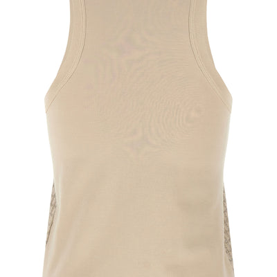 Brunello Cucinelli Dazzling Check Embroidery Top