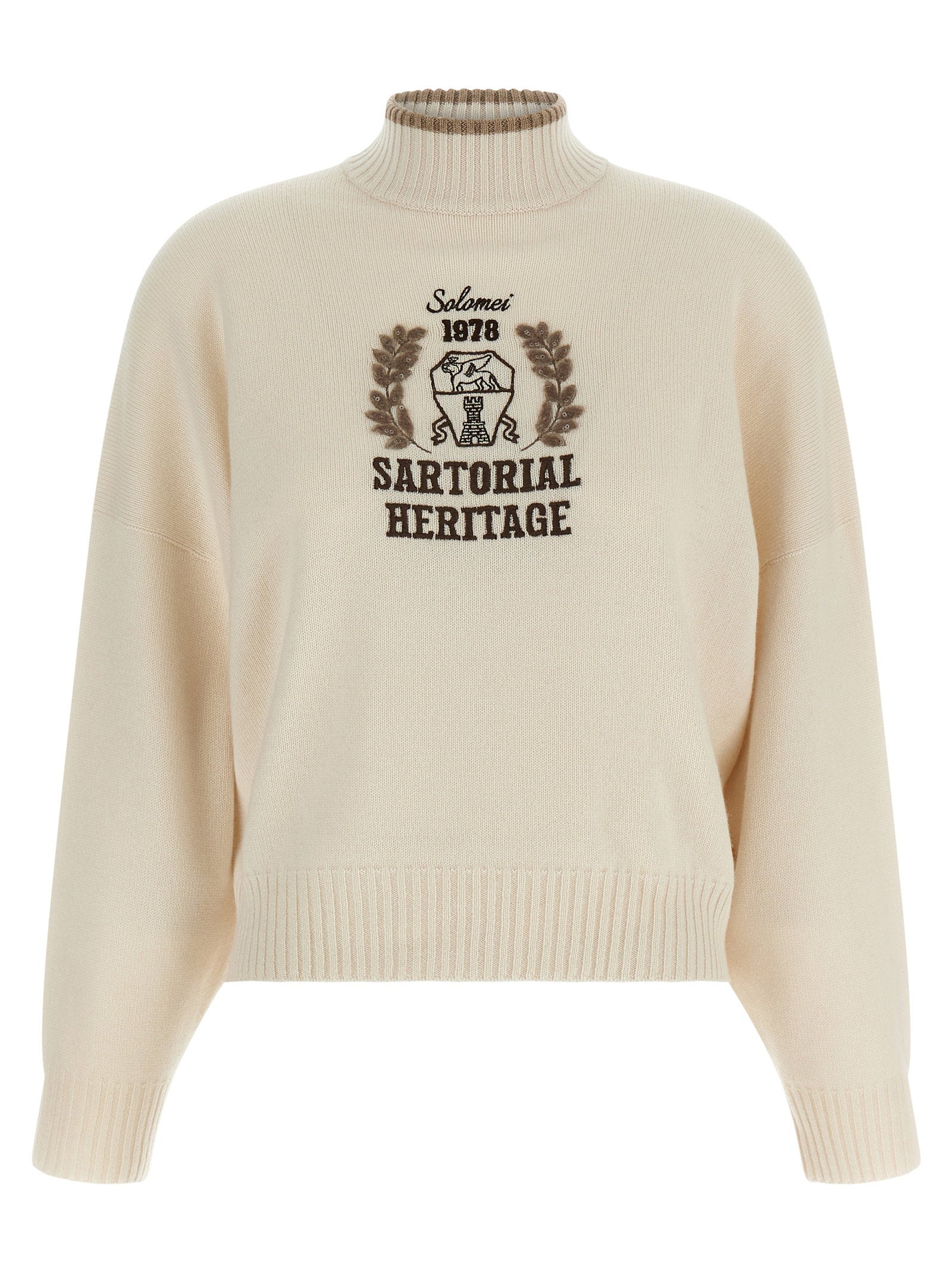 Brunello Cucinelli Heraldic Embroidery Sweater