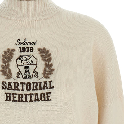 Brunello Cucinelli Heraldic Embroidery Sweater