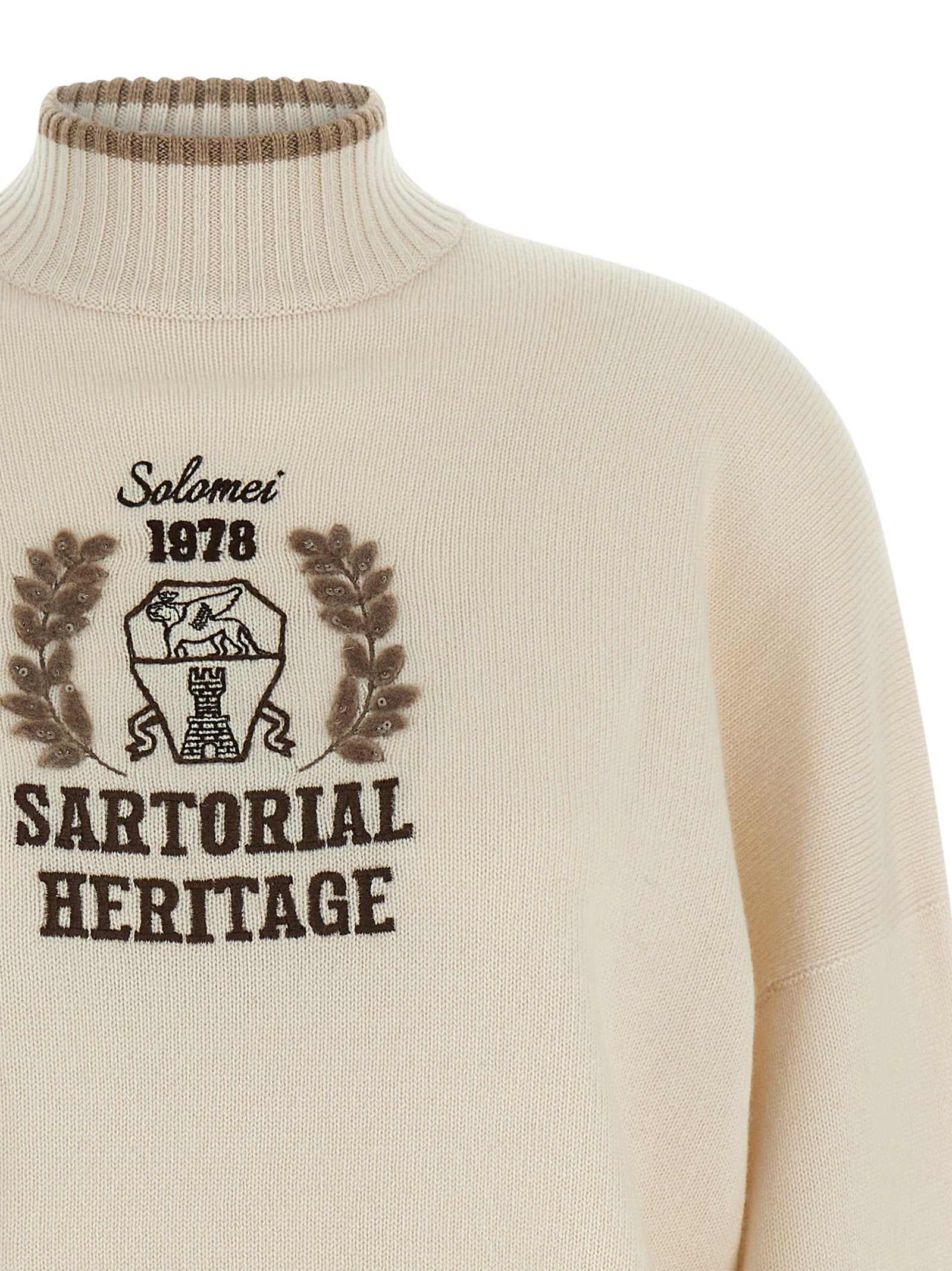 Brunello Cucinelli Heraldic Embroidery Sweater