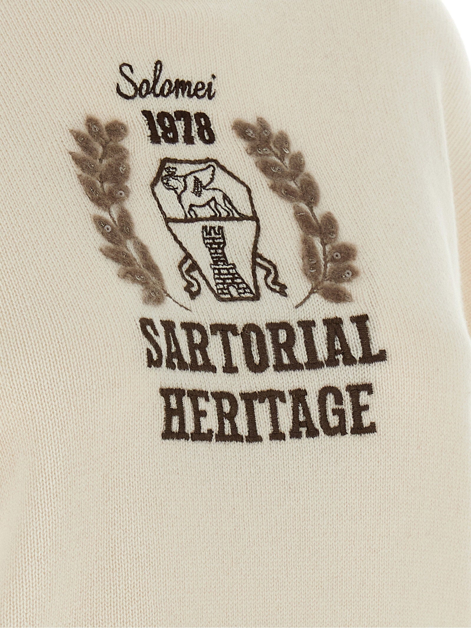 Brunello Cucinelli Heraldic Embroidery Sweater