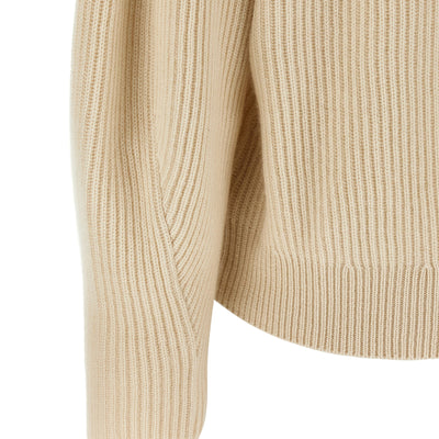 Brunello Cucinelli Shawl Neck Ribbed Sweater