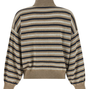 Brunello Cucinelli Sparkling Stripes Sweater