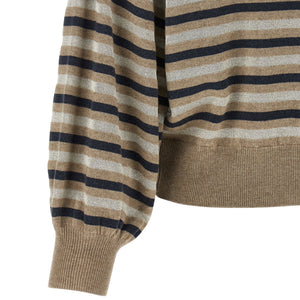 Brunello Cucinelli Sparkling Stripes Sweater