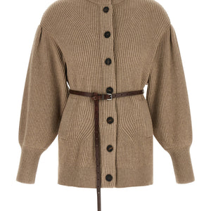 Brunello Cucinelli English Half-ribbed Cardigan