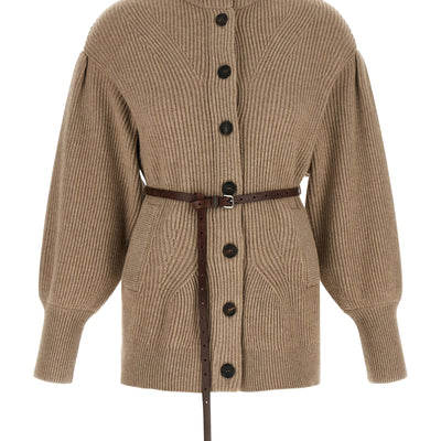 Brunello Cucinelli English Half-ribbed Cardigan