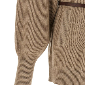 Brunello Cucinelli English Half-ribbed Cardigan