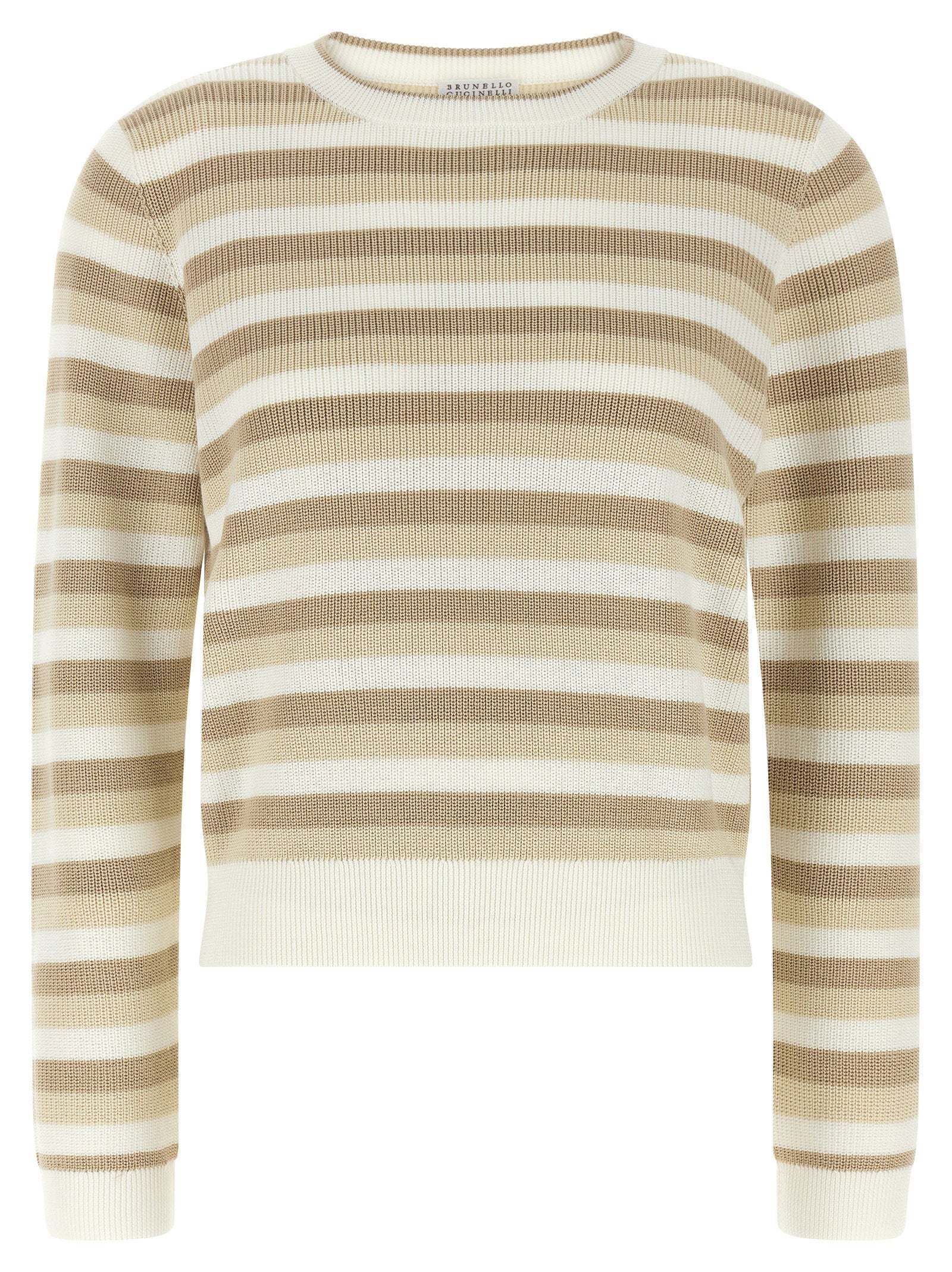 Brunello Cucinelli Striped Cotton Sweater