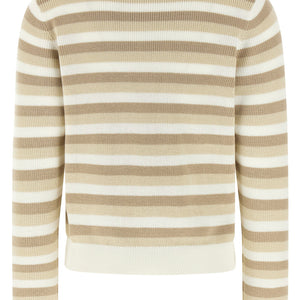 Brunello Cucinelli Striped Cotton Sweater