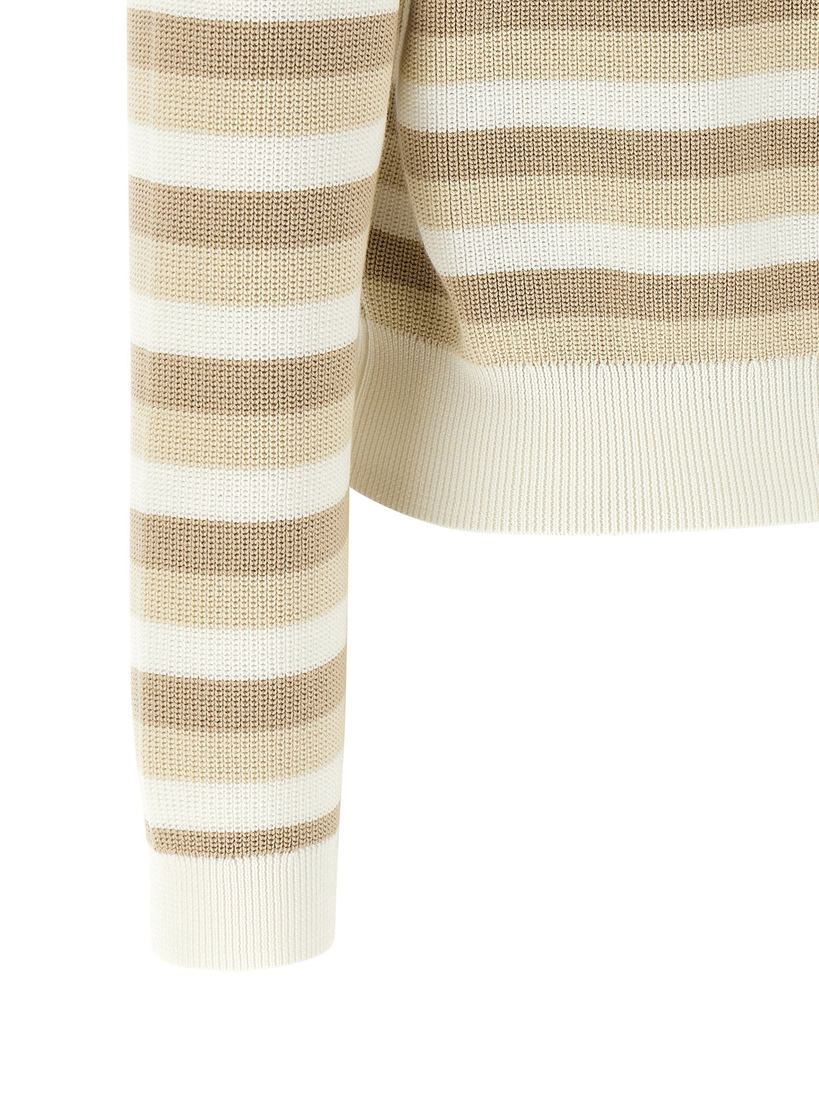 Brunello Cucinelli Striped Cotton Sweater