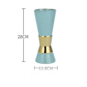 Ornamental Blue Flower Pot