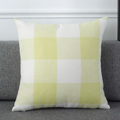 Checked Cushion Cover Set of 2