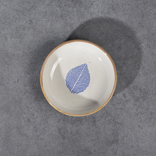 House of Eden Blue Leaf Dessert Plate 50ml