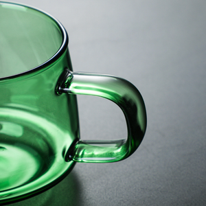 Borosilicate Glass Cup Green