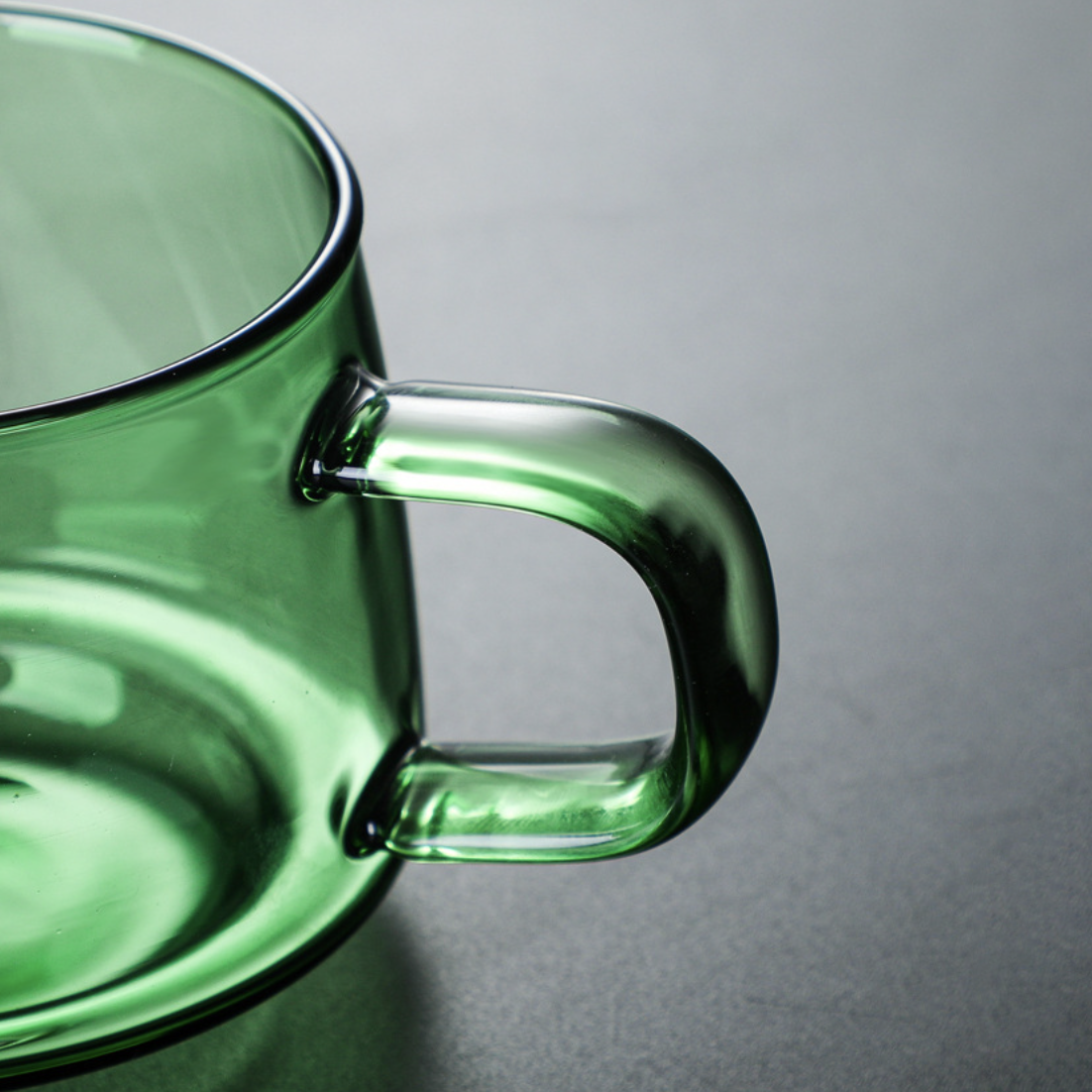 Borosilicate Glass Cup Green