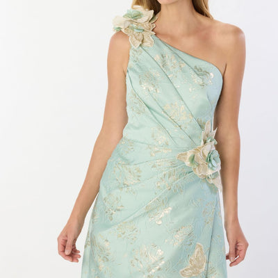 Montage M2229 Long Floral A Line Formal Dress