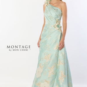 Montage M2229 Long Floral A Line Formal Dress