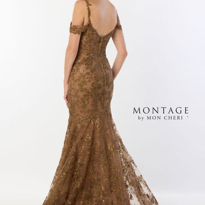 Montage M2232 Long Lace Sequin Mermaid Evening Formal Dress