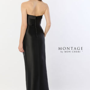 Montage M2235 Long Lace High Slit Formal Evening Dress