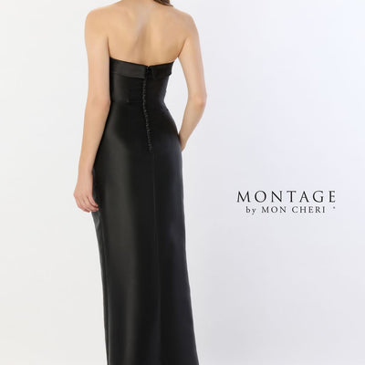 Montage M2235 Long Lace High Slit Formal Evening Dress