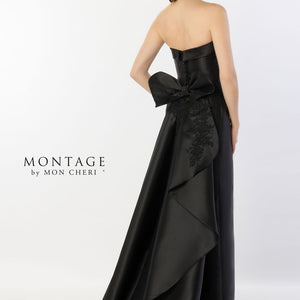 Montage M2235 Long Lace High Slit Formal Evening Dress