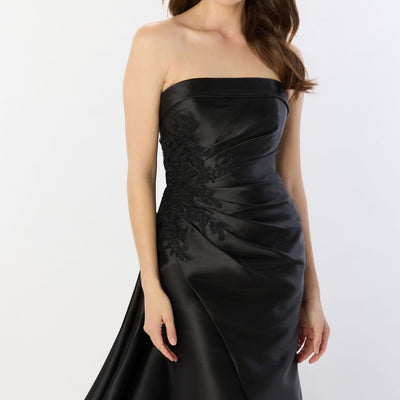 Montage M2235 Long Lace High Slit Formal Evening Dress