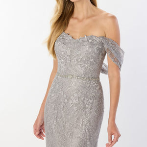Montage M2238 Long Beaded Belt Evening Formal Dress