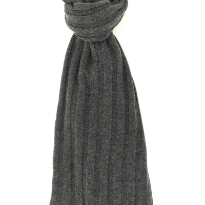 Brunello Cucinelli Ribbed Cashmere Knit Scarf