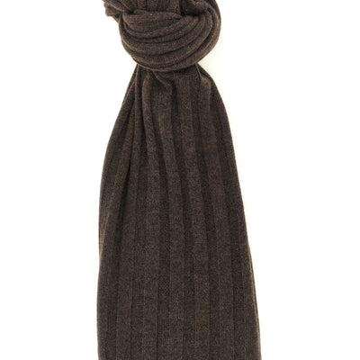 Brunello Cucinelli Ribbed Cashmere Knit Scarf
