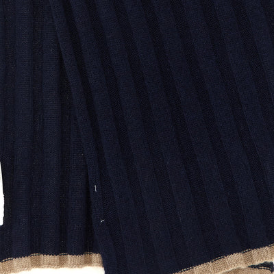 Brunello Cucinelli Ribbed Cashmere Knit Scarf