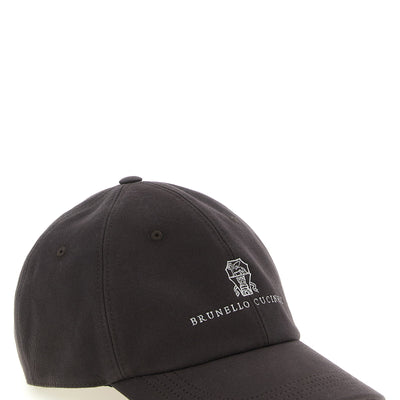 Brunello Cucinelli Logo Embroidery Cap